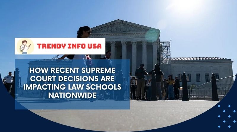 How Recent Supreme Court Decisions Are Impacting Law Schools Nationwide