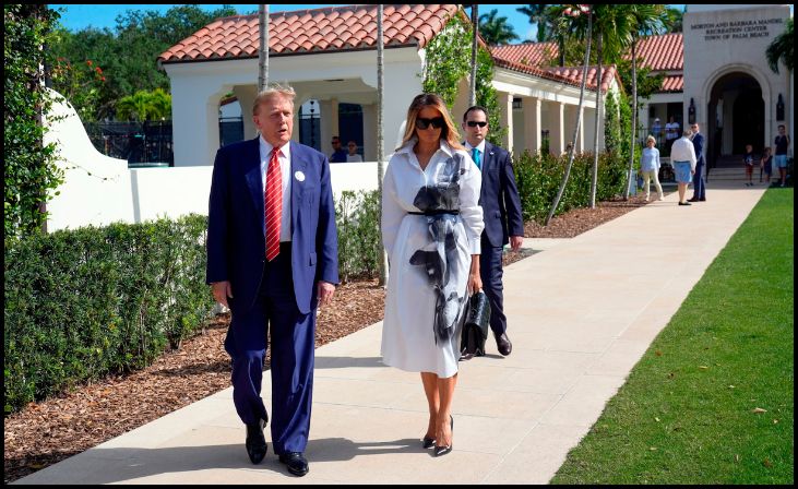 In Rare Campaign Appearances, Melania Trump And Her Son Barron Reveal Themselves